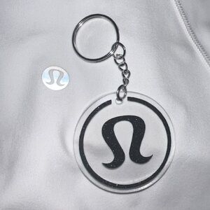 Lululemon Logo-Inspired Resin Keychain – Handmade